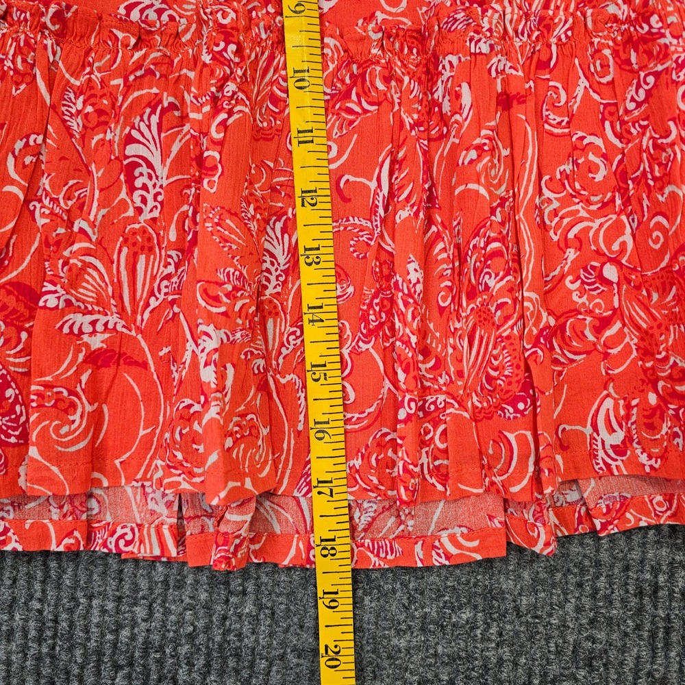 NWT Carve Designs Skirt Women Small Red Sienna Paisley Organic Cotton Mini - Picture 6 of 9
